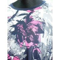 Luźna Sukienka KIMONO ze wzorem dla puszystej 3XL/4XL